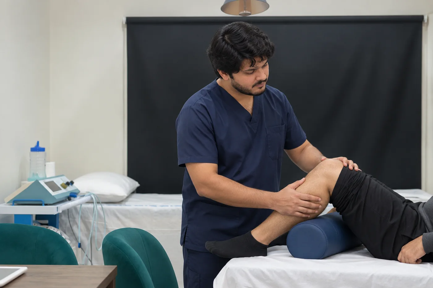 WHPT Pakistan physiotherapist in the real clinic environment in Bahria Town Lahore